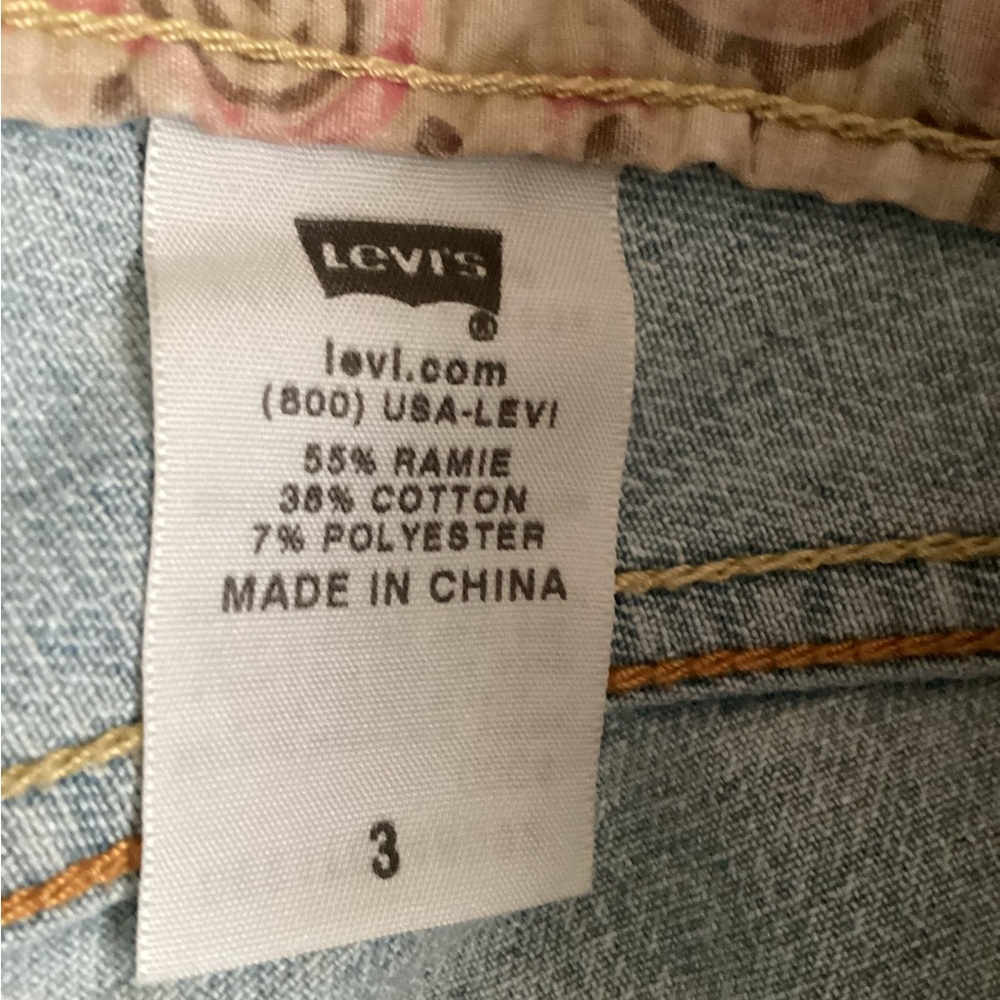 💕 LEVI’S denim shorts 504 Slouch cutoffs Sz 3 NWOT - Picture 7 of 9